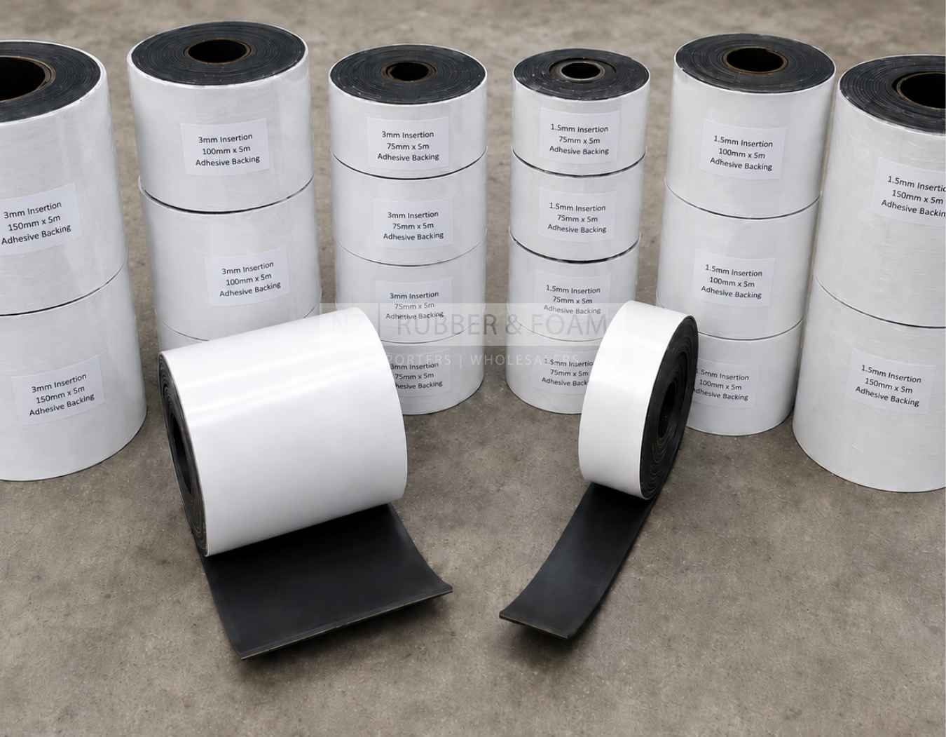 Self-Adhesive Insertion Rubber Strips